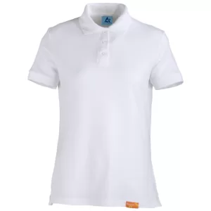 Polera Piqué 80% Algodón Manga Corta Mujer Blanco