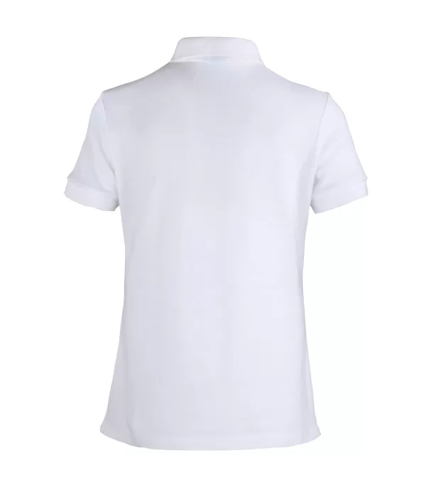 Polera Piqué 80% Algodón Manga Corta Mujer Blanco - Imagen 3